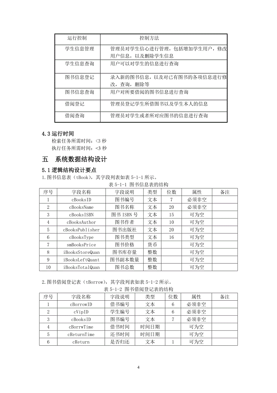 《图书管理系统》概要设计说明书_第4页