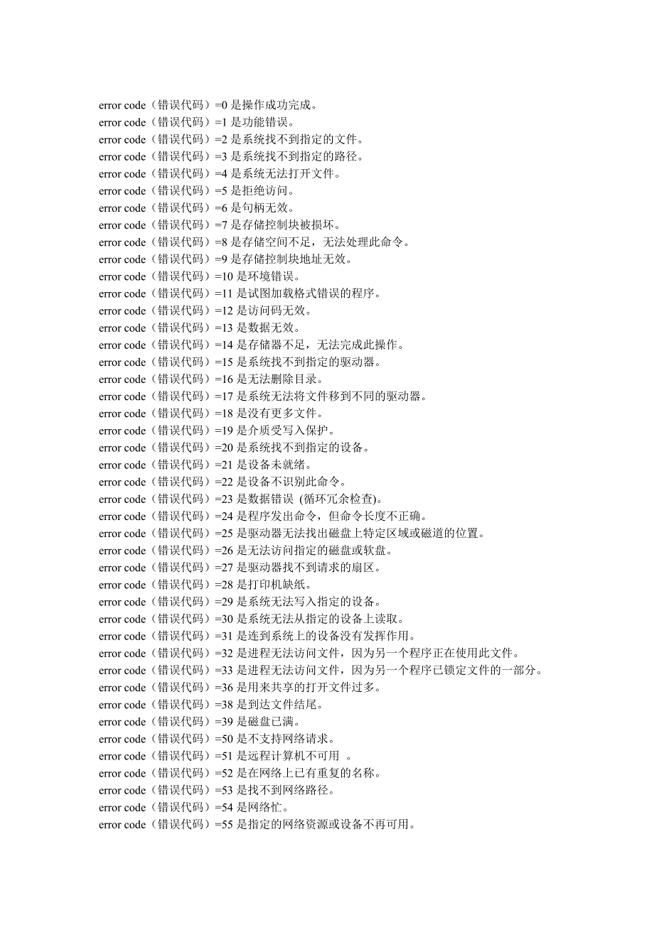 error code错误代码含义查询_第1页