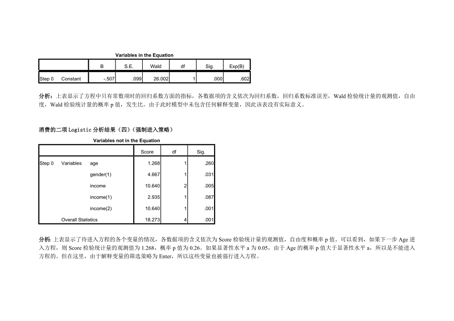 SPSS实验项Logistic回归分析_第3页