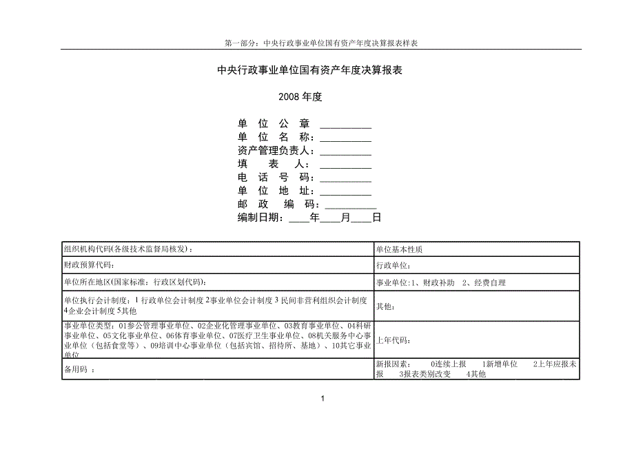 中央行政事业单位国有资产年度决算_第4页