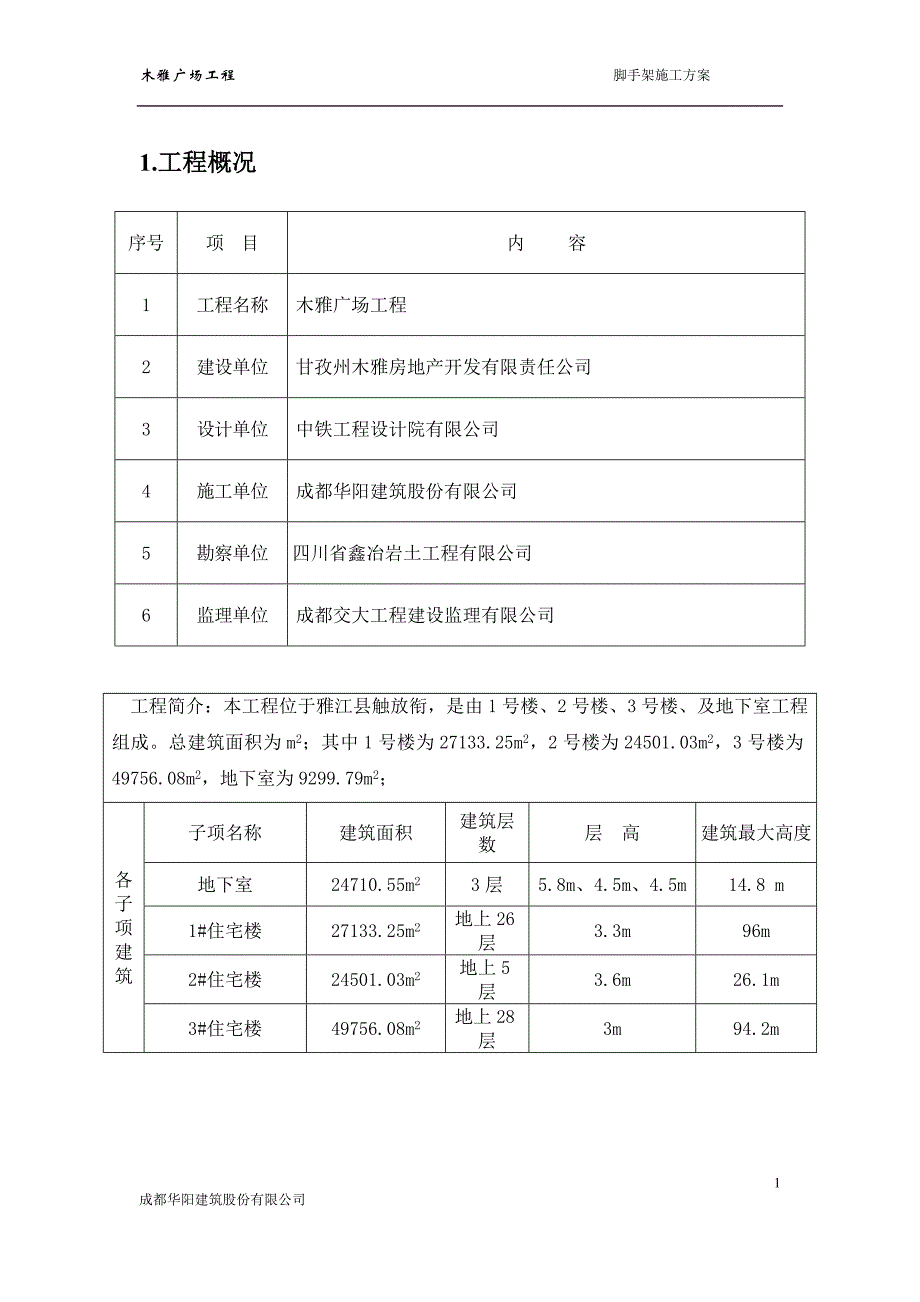 木雅广场工程脚手架施工方案_第4页