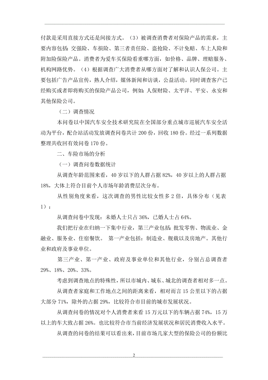 西部某市车险市场调研及其分析与应对_第2页