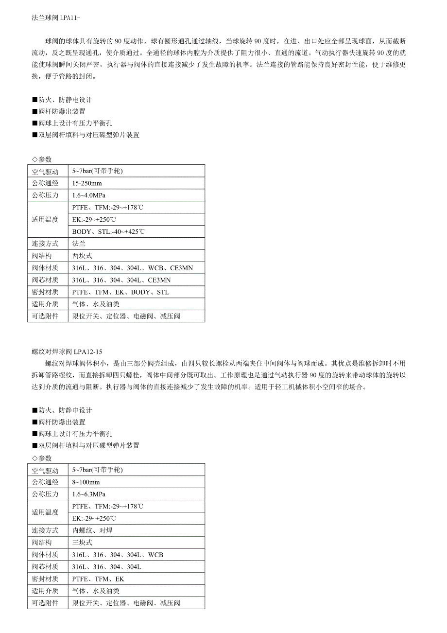 上海蓝帕控制阀门有限公司 球阀_第1页