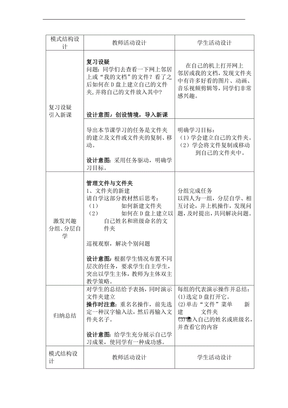 (辽师大版)四年级信息技术上册教案 我的空间我做主（二）_第3页