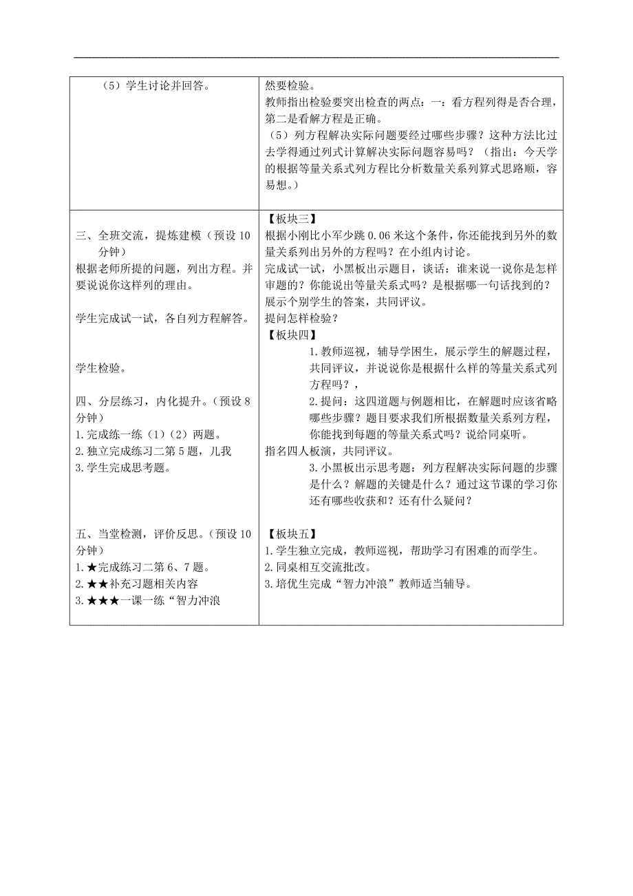 （苏教版）五年级数学下册教案 列方程解决简单的实际问题 1_第2页