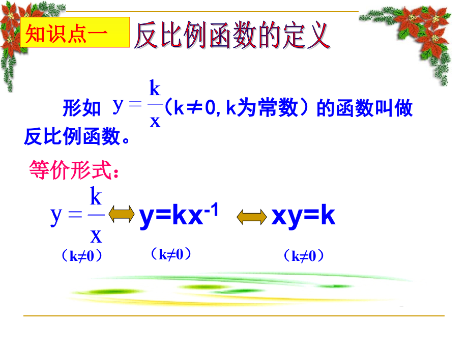 《反比例函数复习》课件 (2)_第3页