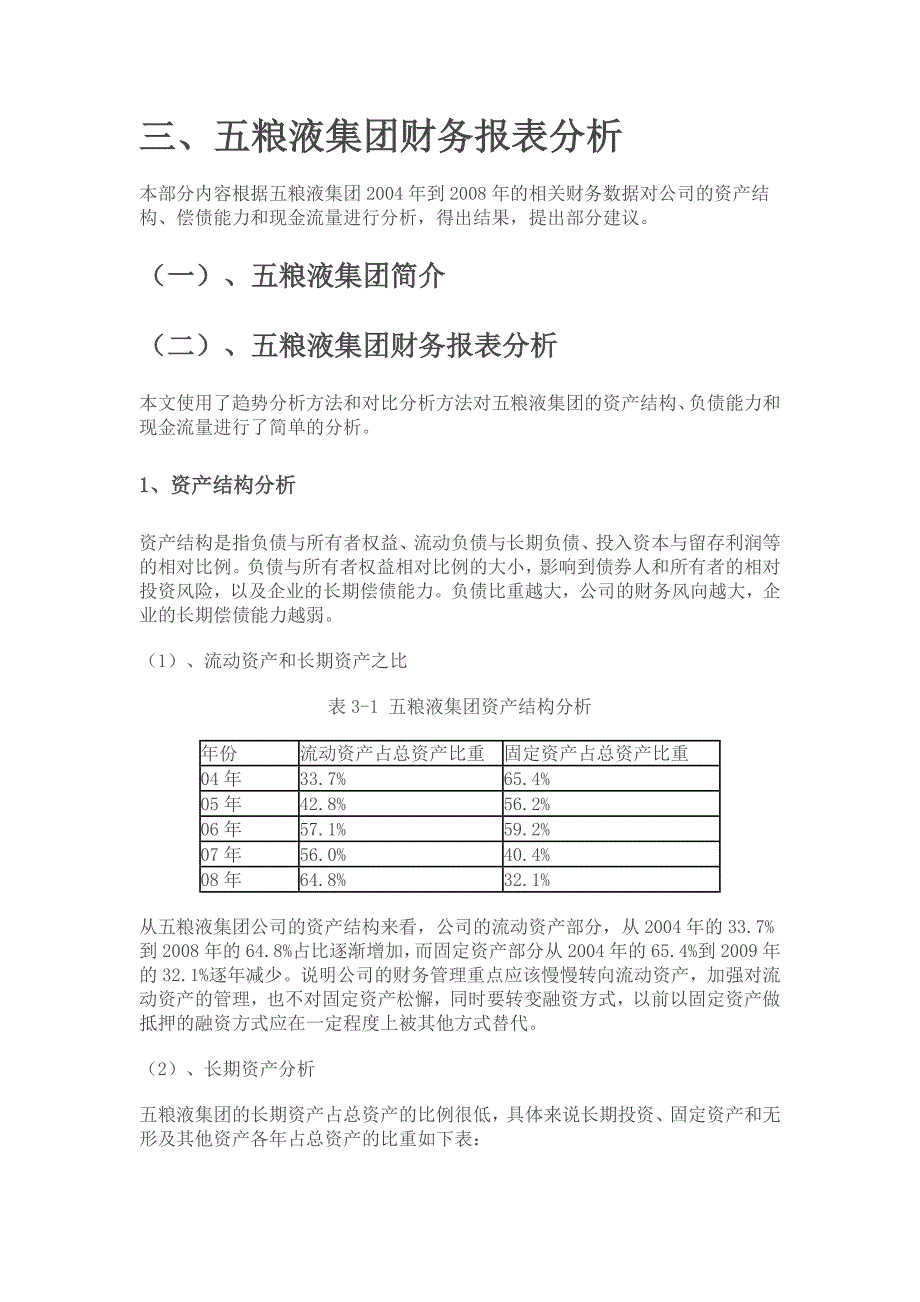 五粮液企业部分介绍_第1页