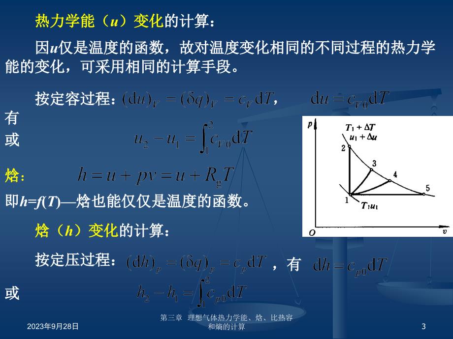 理想气体热力学能焓比热容和熵的计算_第3页