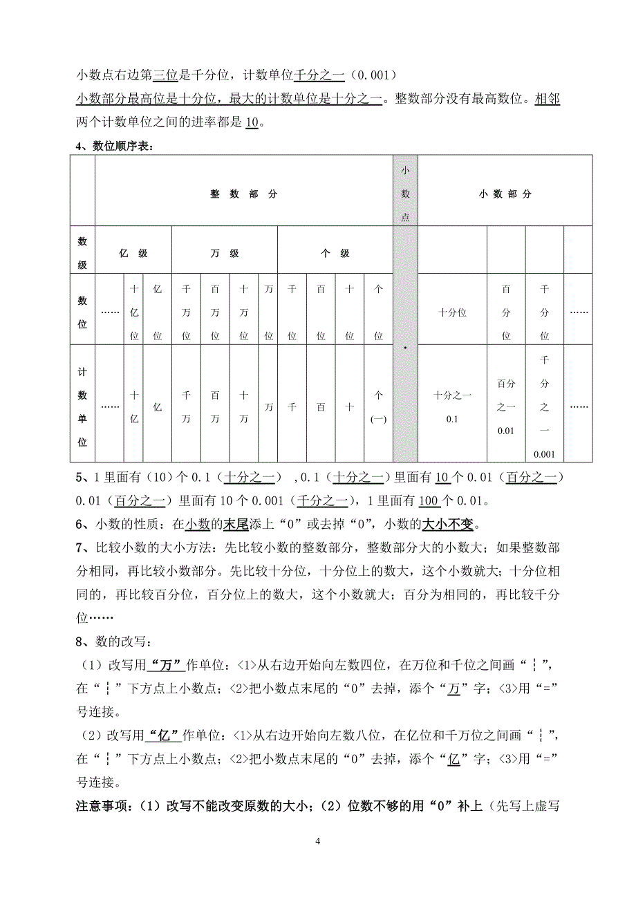 五年级第一学期数学概念综合_第4页