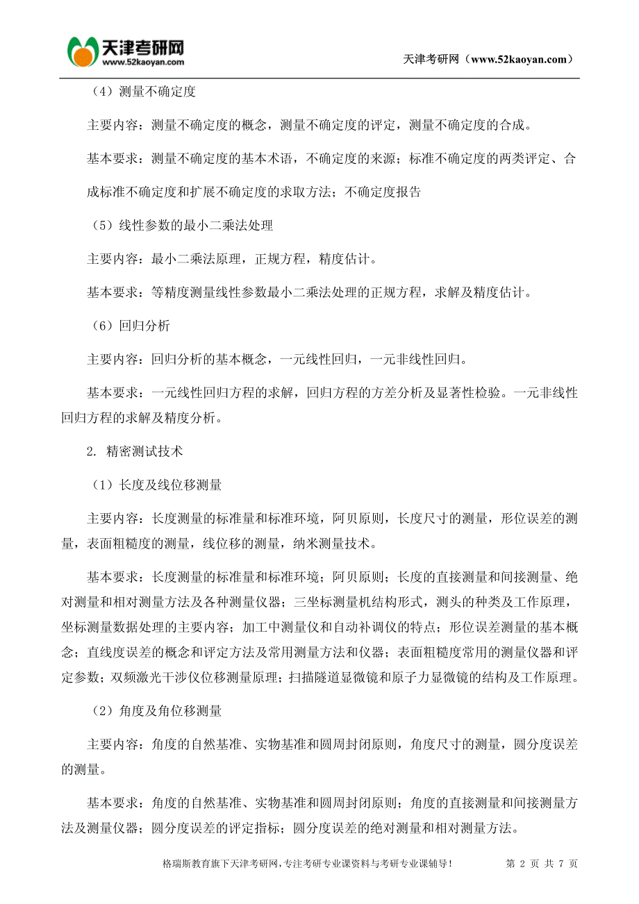 天津大学测控技术基础考研经验分享_第2页