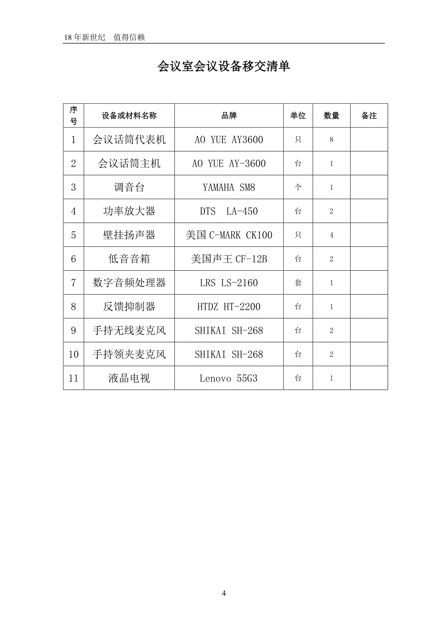 会议室验收报告_第4页