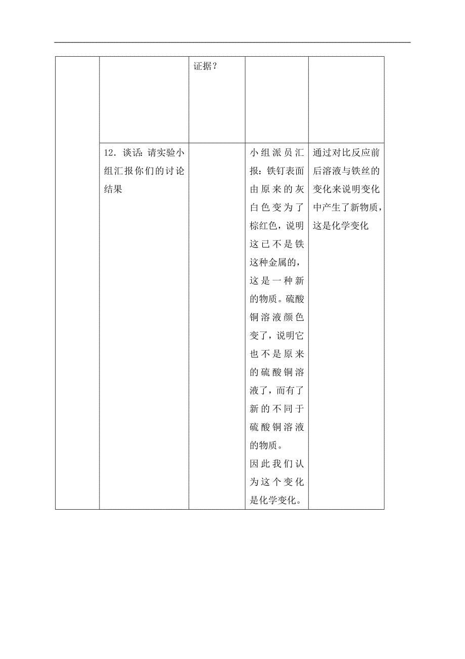 （教科版）六年级科学下册教案 化学变化伴随的现象 2_第5页