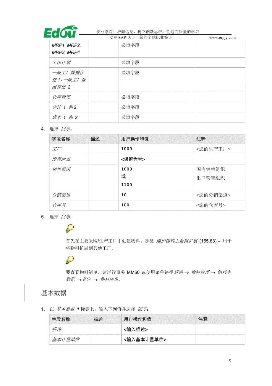 创建成品 (fert) 物料(可配置)_第5页