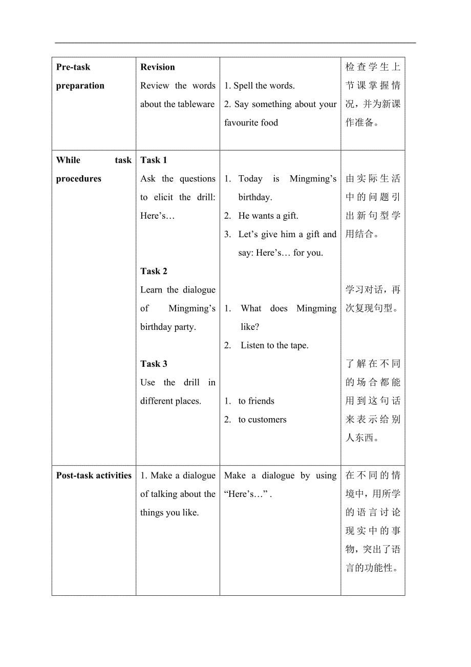 （新世纪版）三年级英语上册教案 Unit 9 Period 1-2_第5页