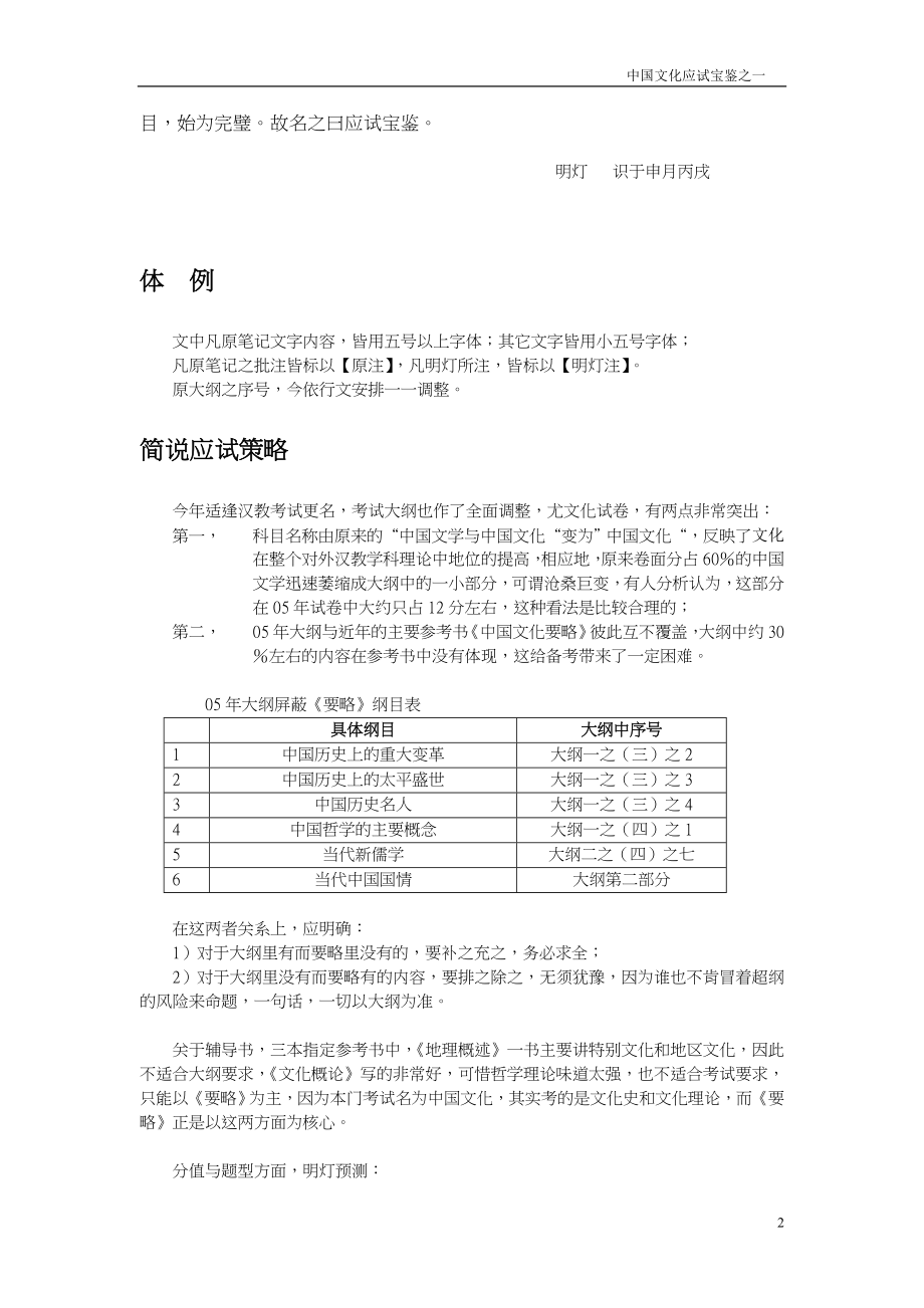 汉语国际教育硕士：中国文化应试宝典_第2页