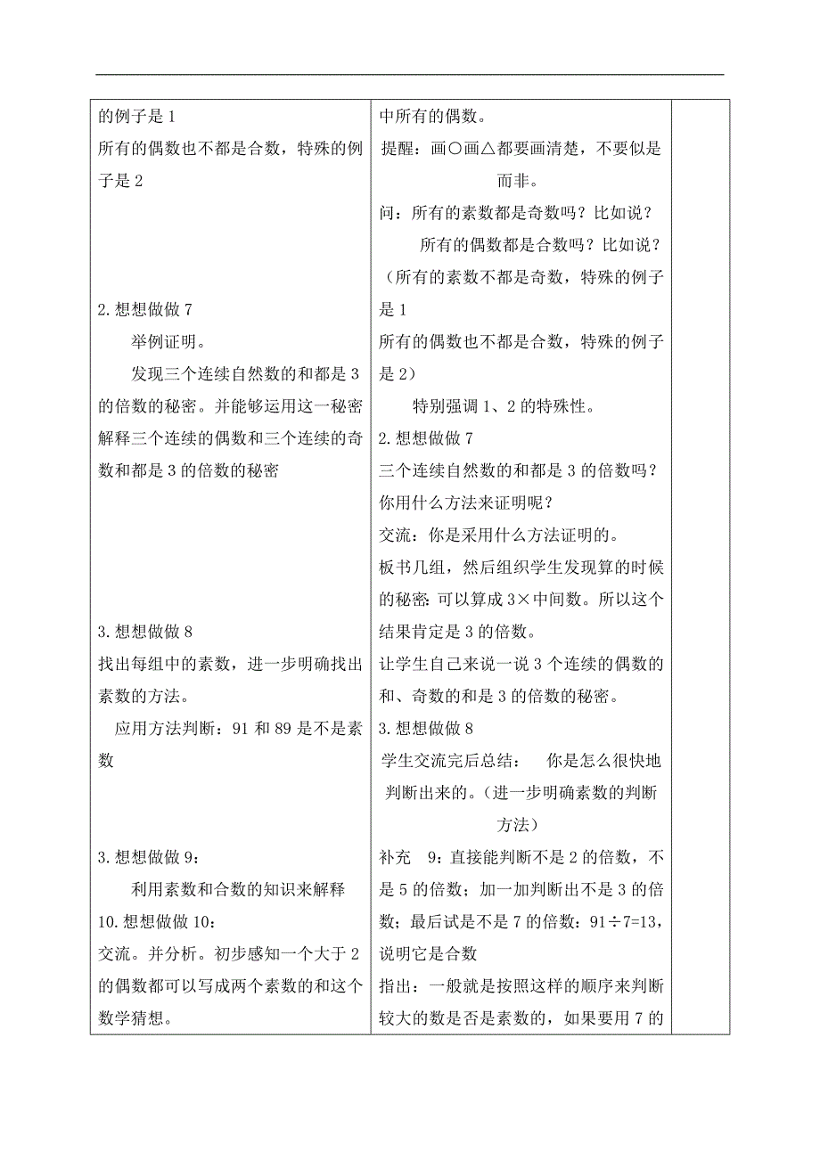 （苏教版）四年级数学下册教案 素数和合数 3_第2页