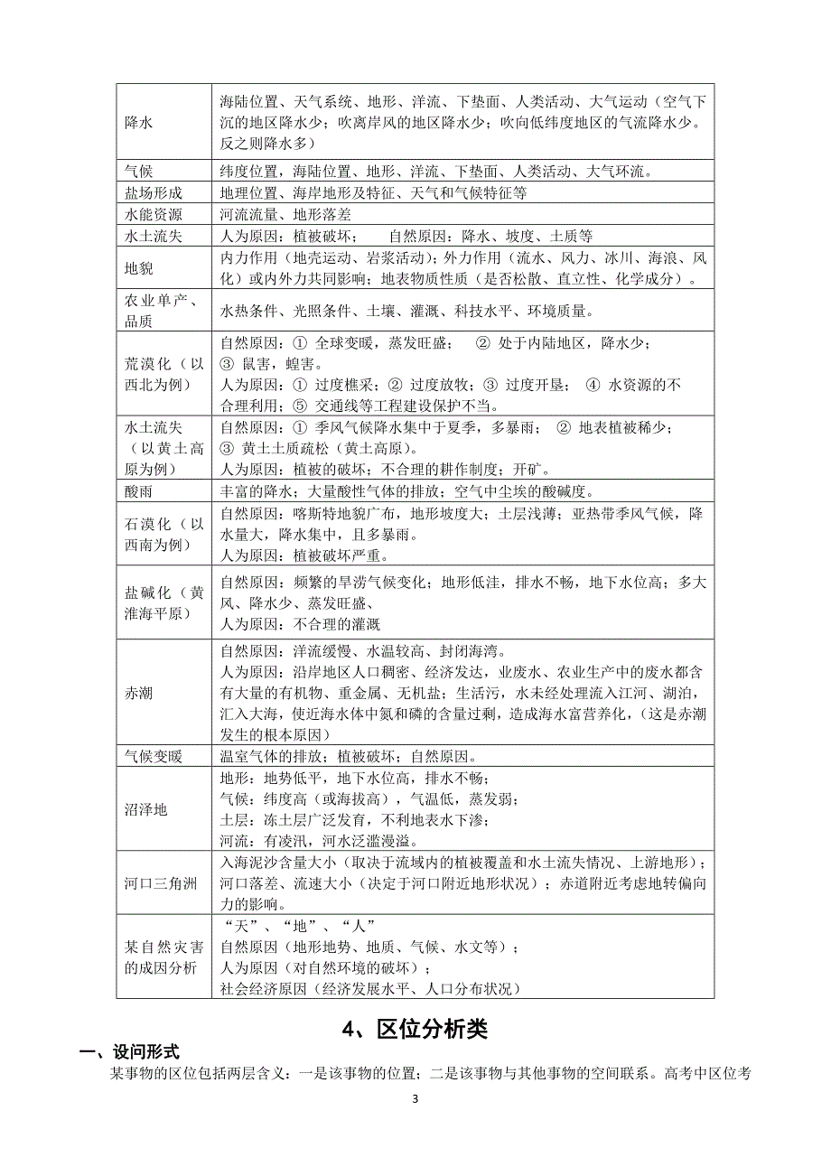 高考地理专题复习之综合题答题建模_第3页