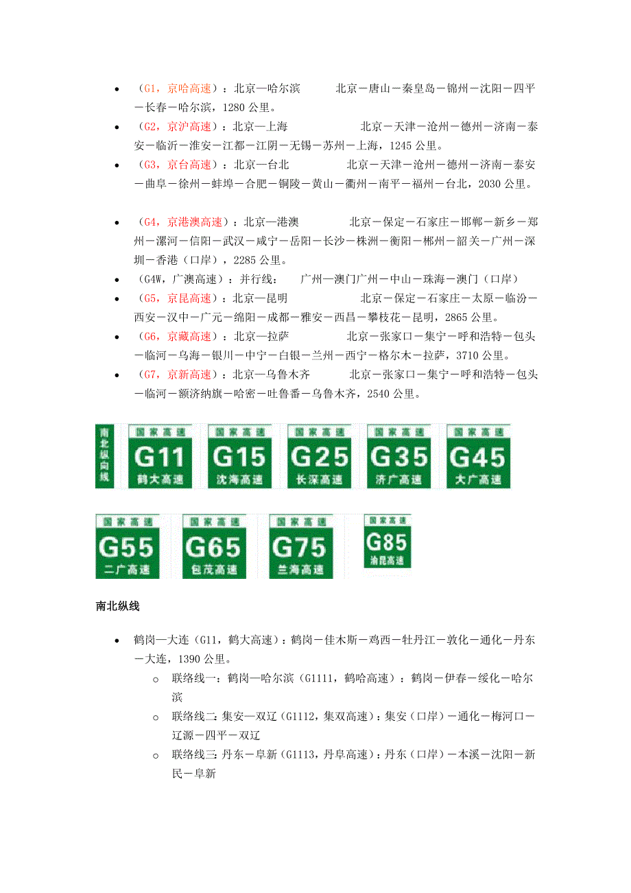 最新的全国高速公路、国道和省道的分布、起止、路经、..._第3页