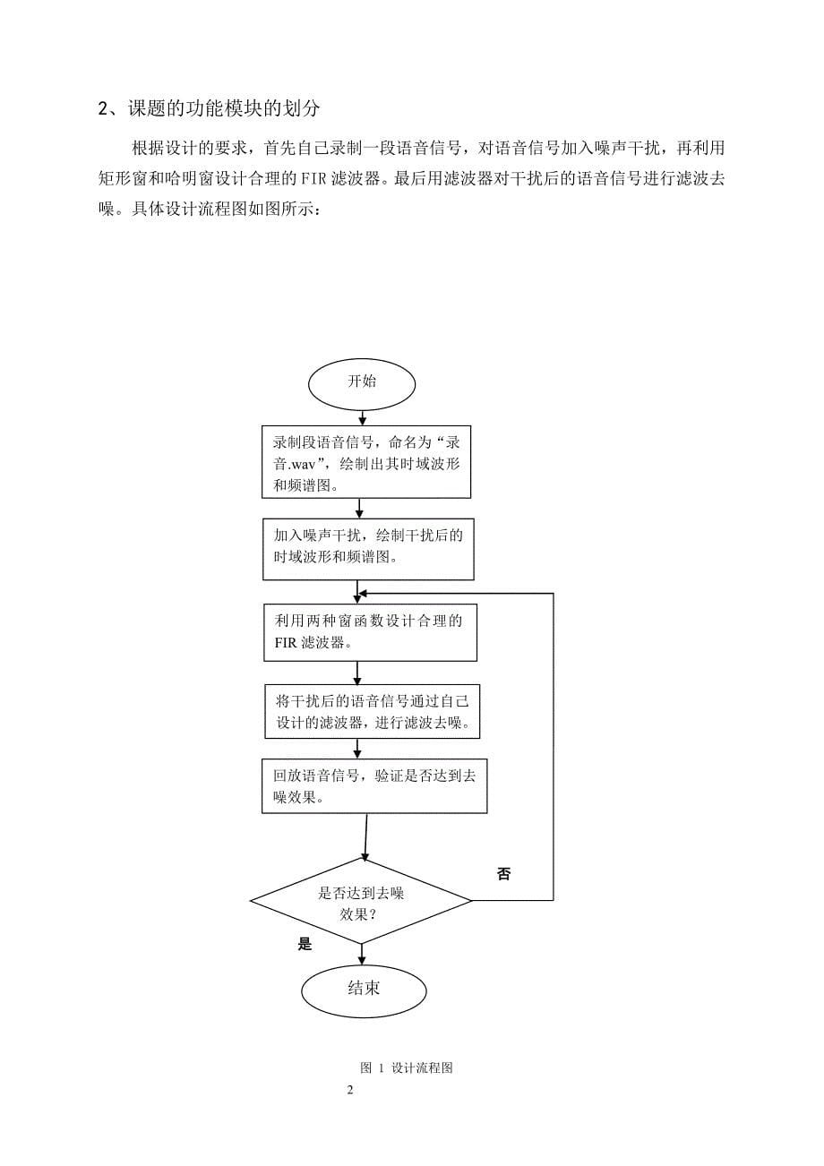 数字滤波器及在语音信号分析中的作用_数字信号处理课程设计_第5页