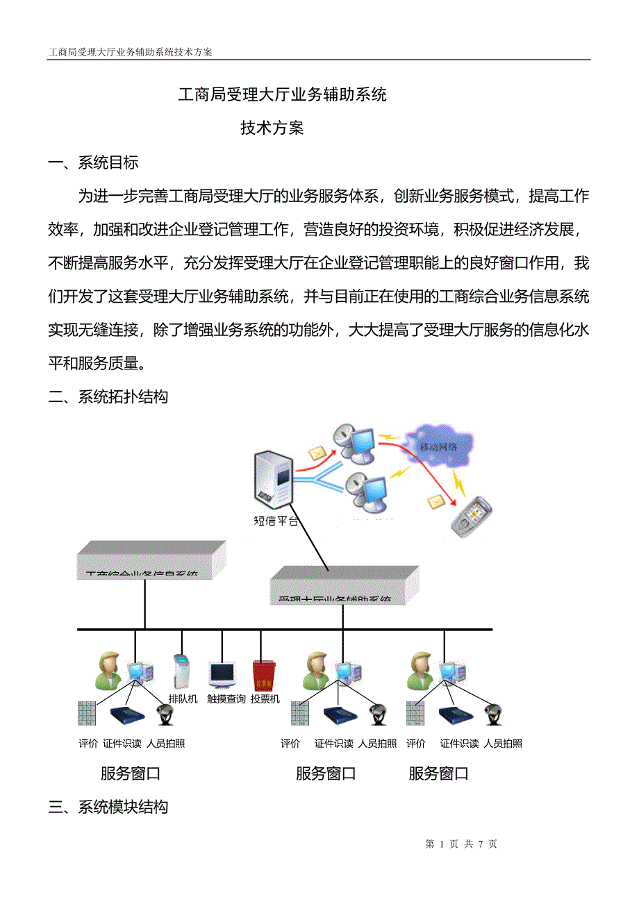 工商局受理大厅业务辅助系统a_第1页