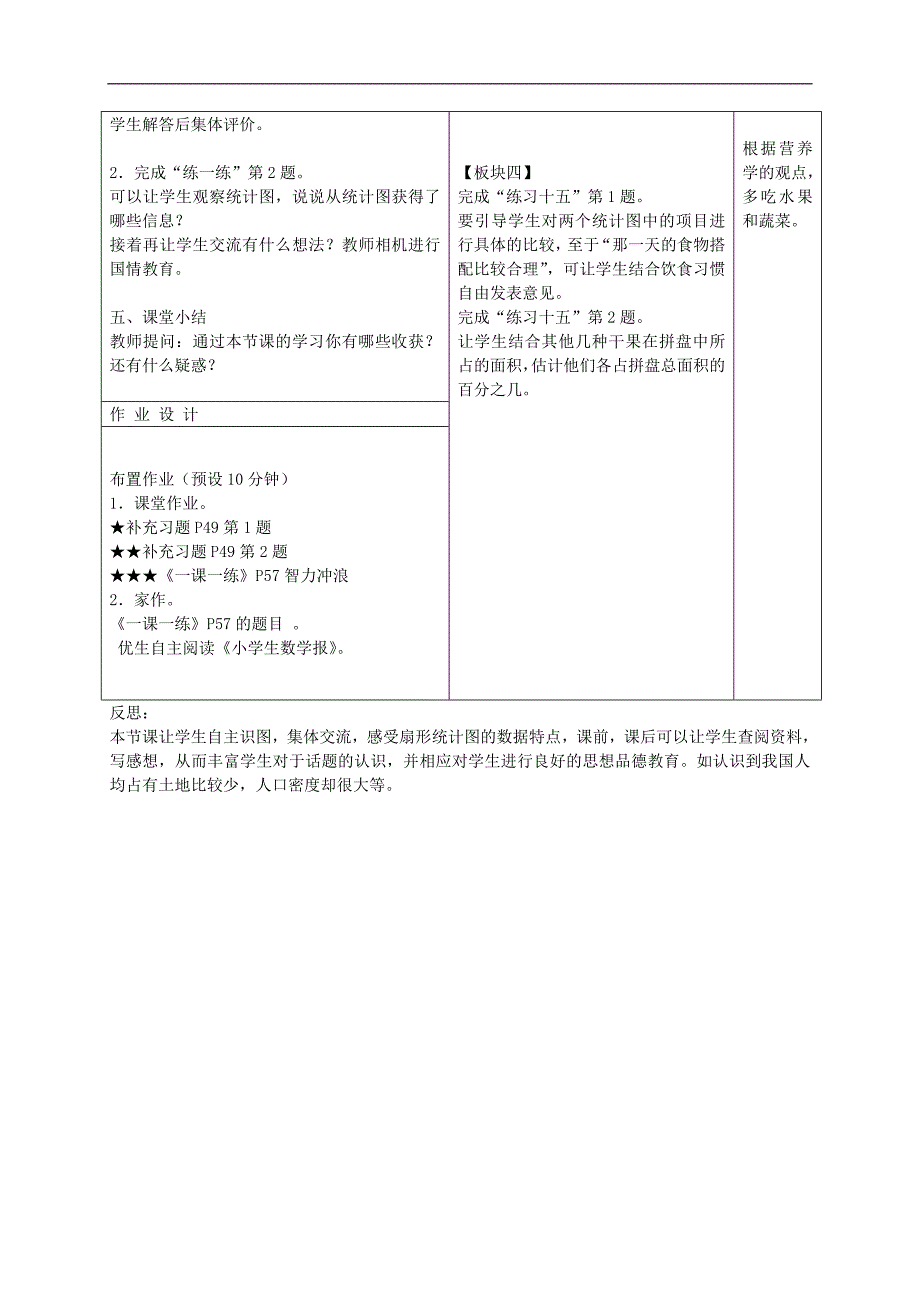 （苏教版）六年级数学下册教案 认识扇形统计图_第2页