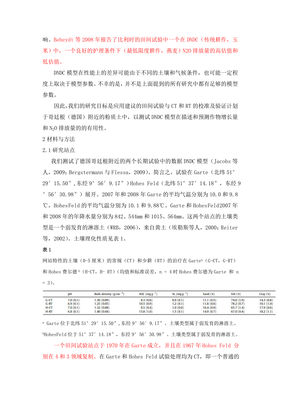 两个长期不同实验性耕作的作物产量及粉质耕地土壤的n2o排放量模型_第3页