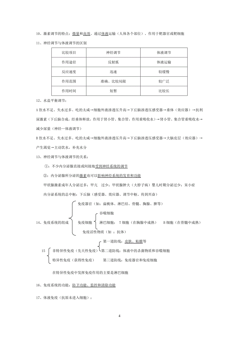 高中生物必修3知识点总结_第4页