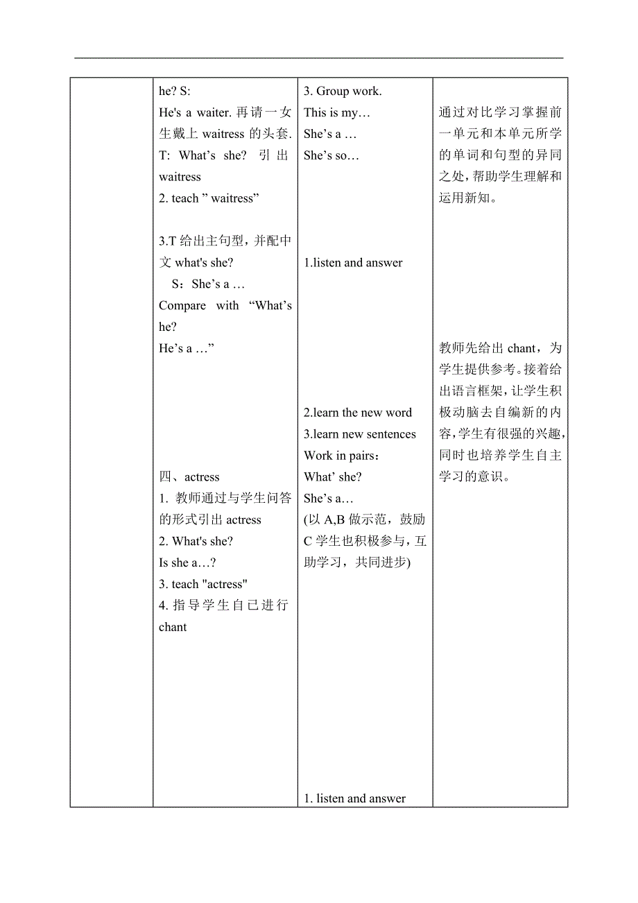 （新世纪版）一年级英语下册教案 Unit 15(1)_第4页