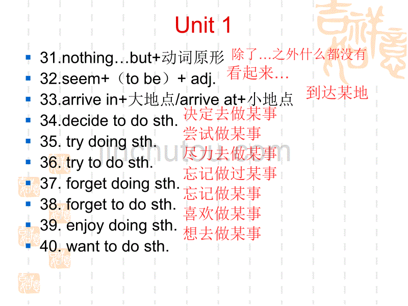 Unit1重点短语复习ppt课件_第4页