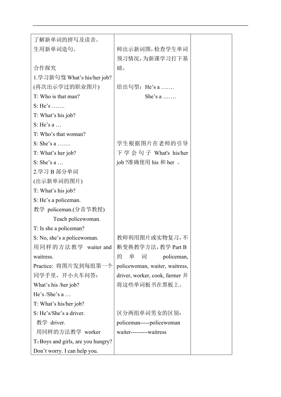 （苏教牛津版）四年级英语下册教案 Unit 3(10)_第2页