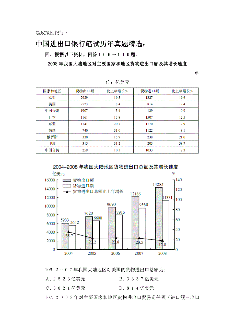 2017-2018年中国进出口银行校园招聘最新笔试真题和复习资料_第3页