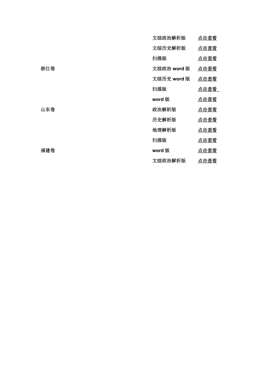 2011年全国各地文科综合能力测试高考真题汇总_第2页