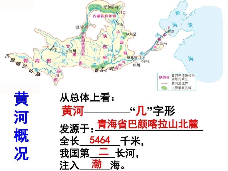 历史与社会总复习考点5描述中国主要河流（长江、黄河）的概况（c）（复习课件）_第5页