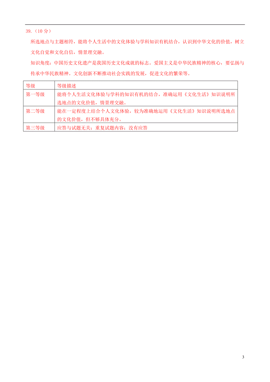 2015年高考政治真题分类汇编K中华文化与民族精神_第3页