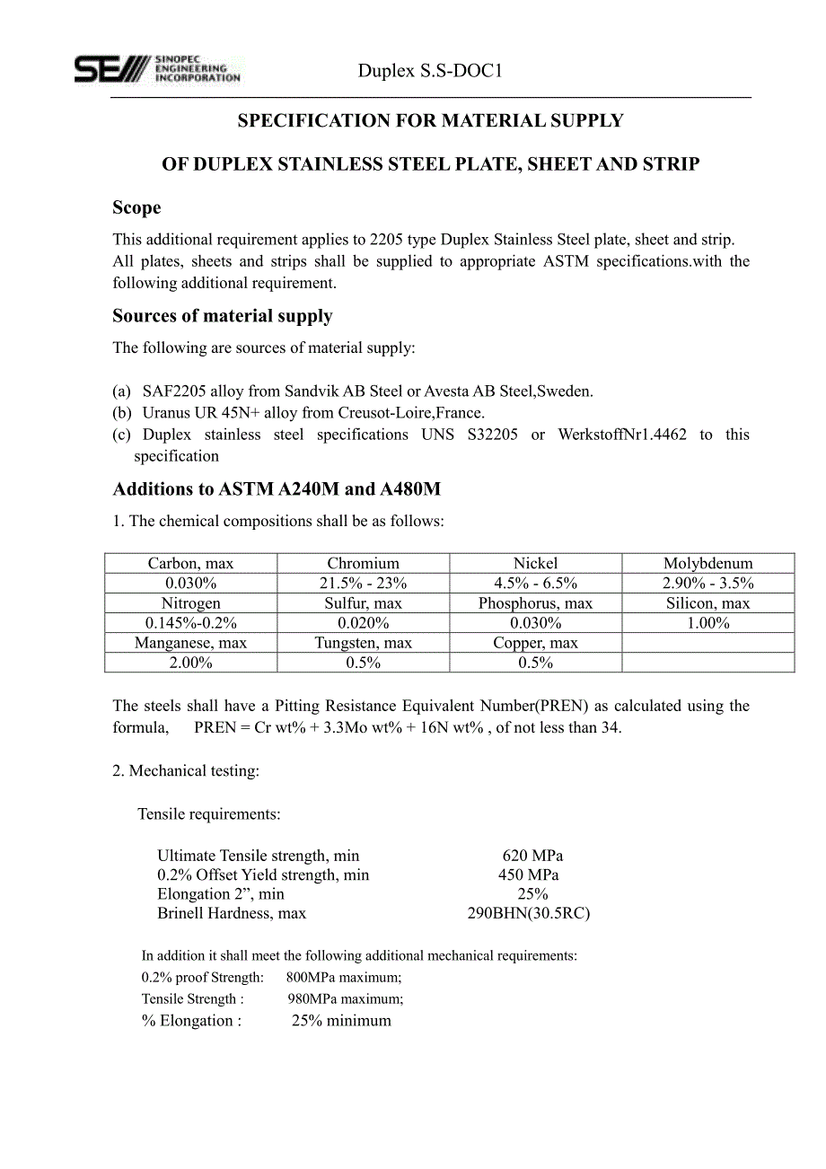 双相不锈钢材料采购技术要求_第3页