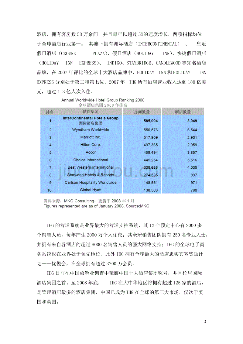 快捷假日酒店可行性研究报告_第2页