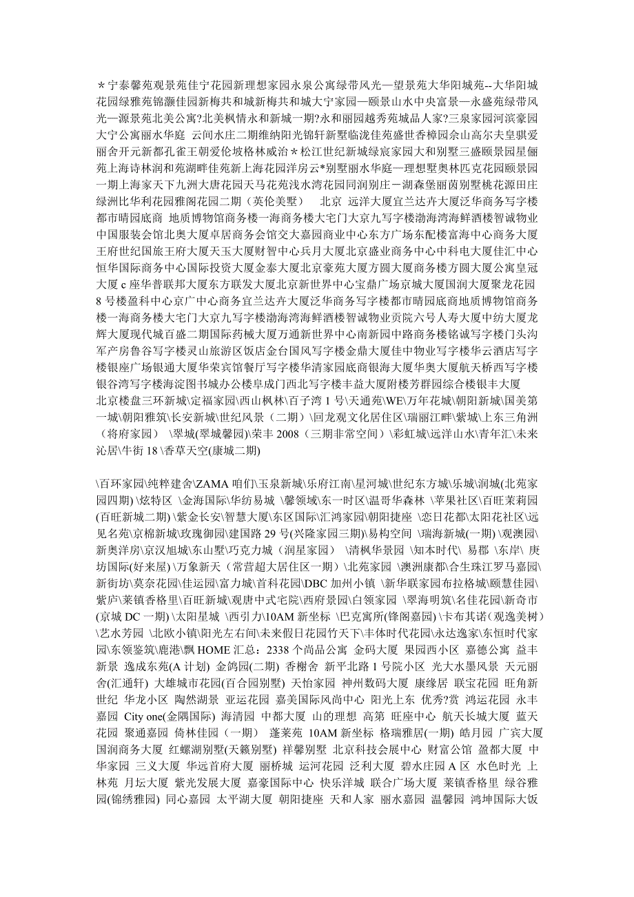 全国楼盘名称大全_第4页