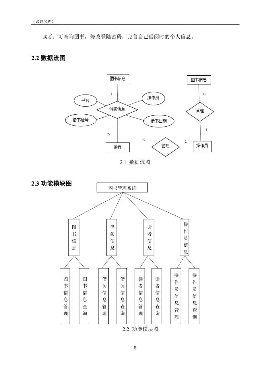 数据库原理及应用课程设计课程设计报告_第5页