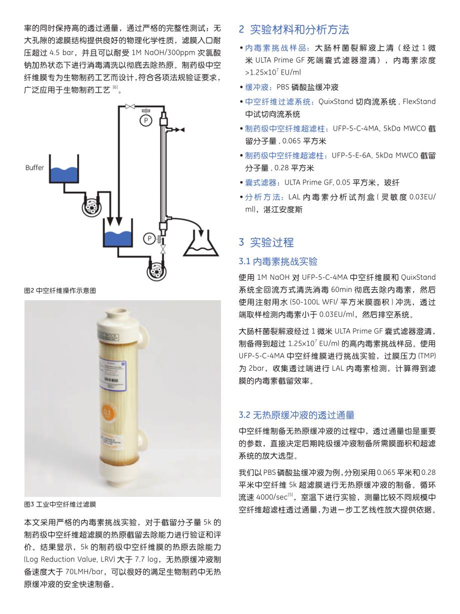 生物制药工艺中无热原缓冲液的快速制备_第2页