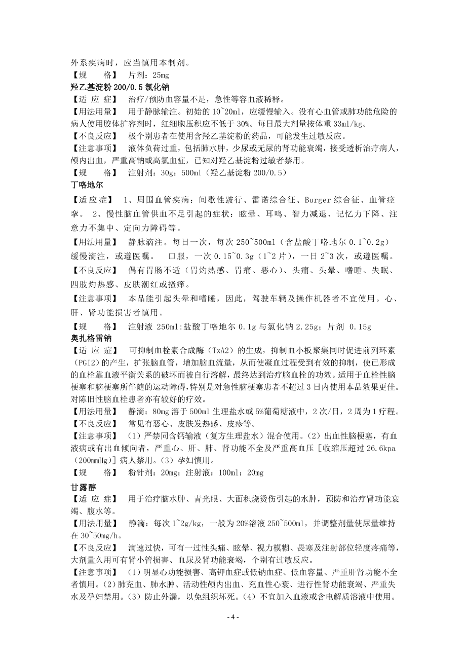 西药-2011年药品处方集_第4页