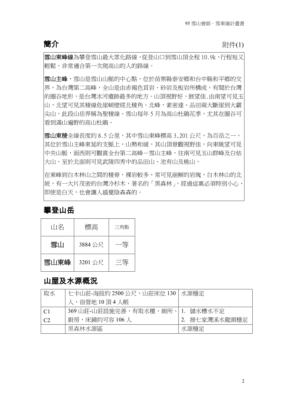 登山社活动计画书_第2页