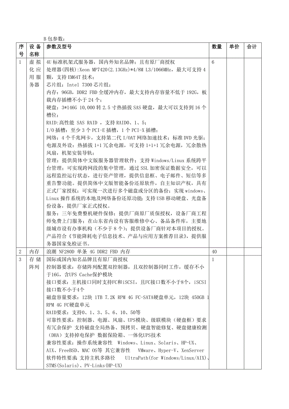 多媒体教室及网络设备参数要求_第4页