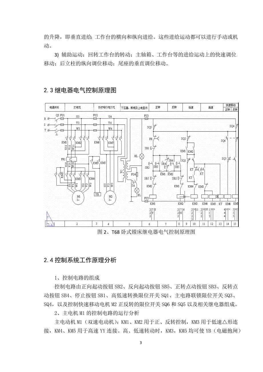 t68卧式镗床plc改进设计建筑电气与智能化_第5页