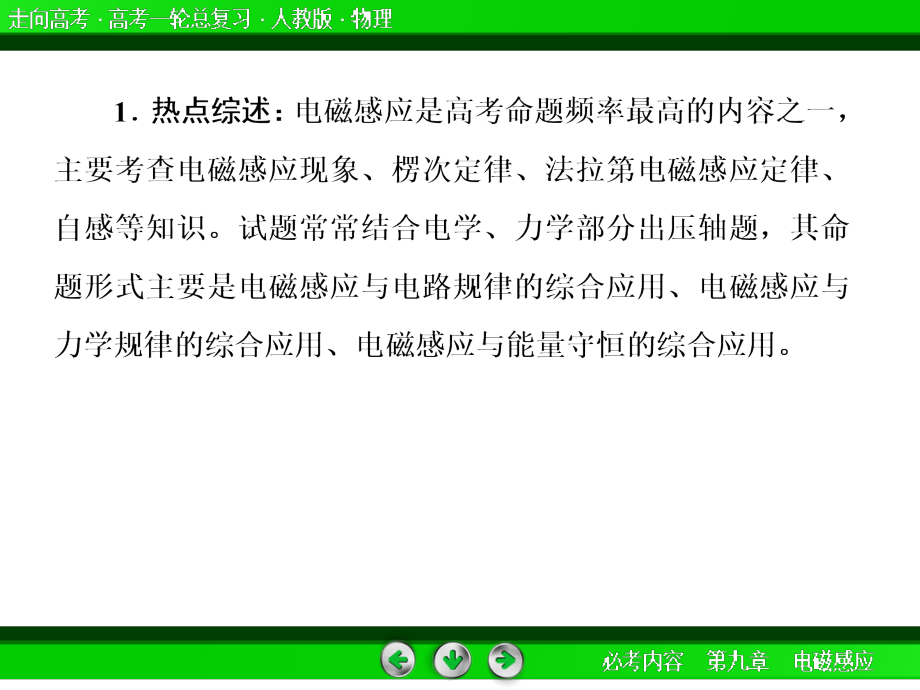 2013年最新高中物理精品教学课件：电磁感应现象 楞次定律 71张_第3页