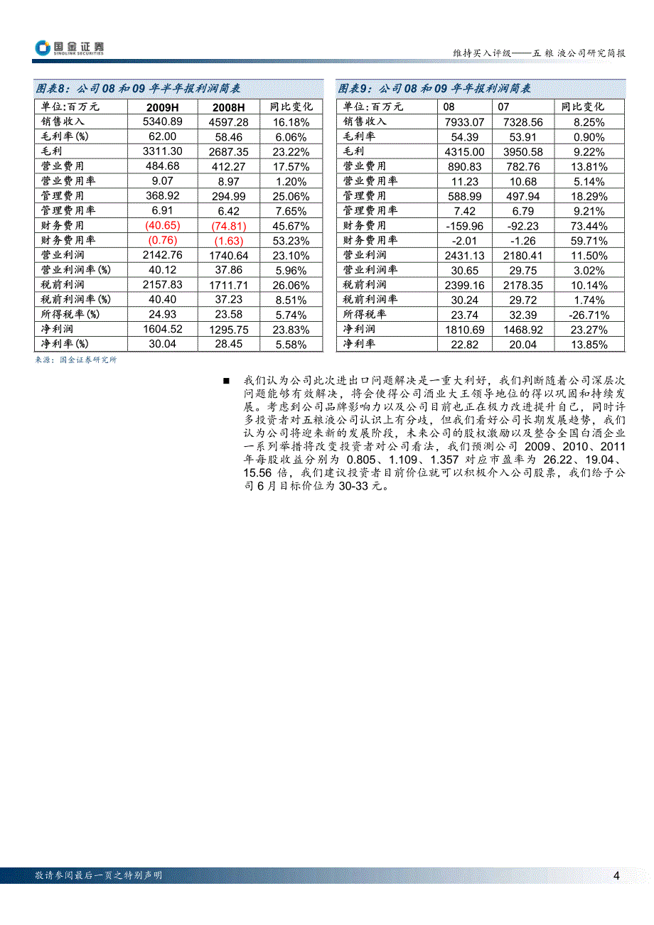 国金证券--五粮液(000858)目前股价可积极大胆介入_第4页