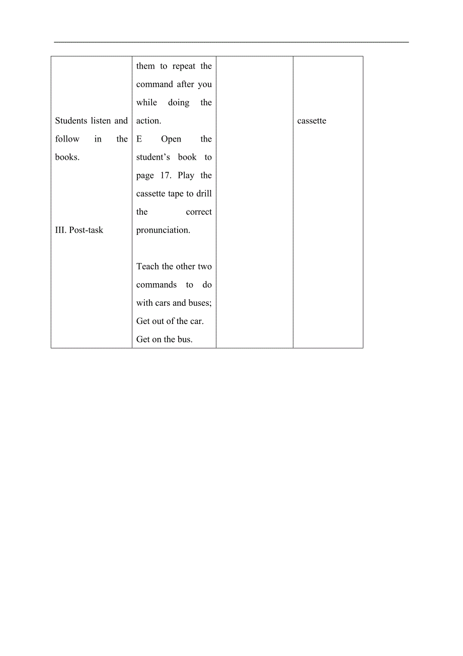 （沪教牛津版）二年级英语上册教案 Unit4 period1_第4页