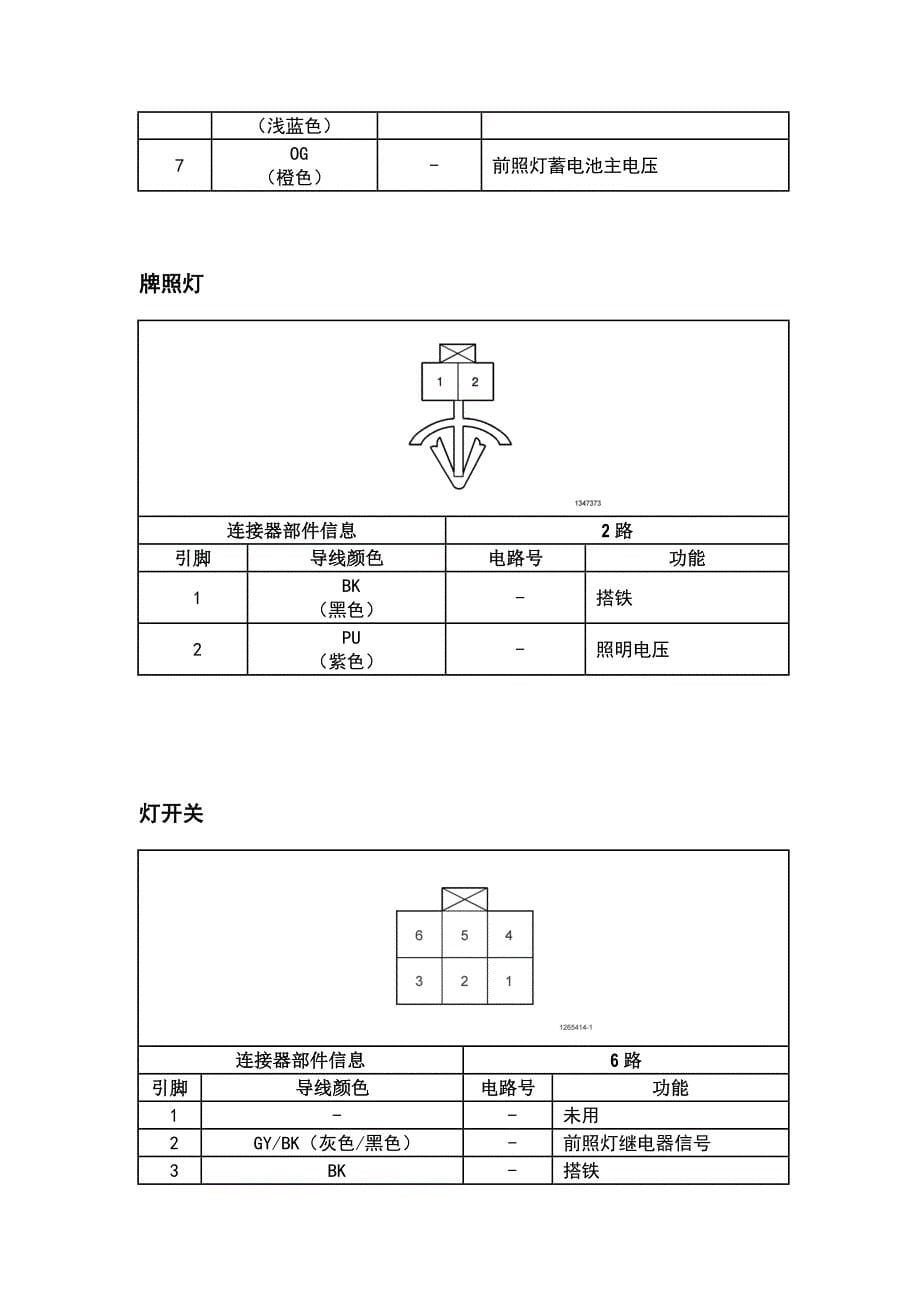 别克凯越车内灯变光示意图(车内照明灯带变光开关)(新凯越)_第5页