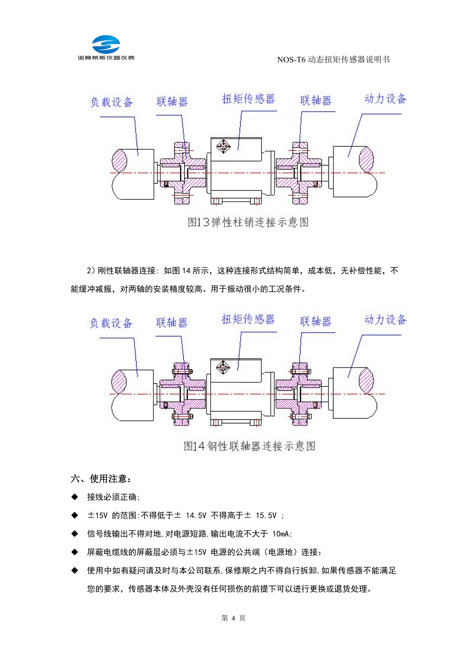 动态扭矩传感器的应用 安装_第4页