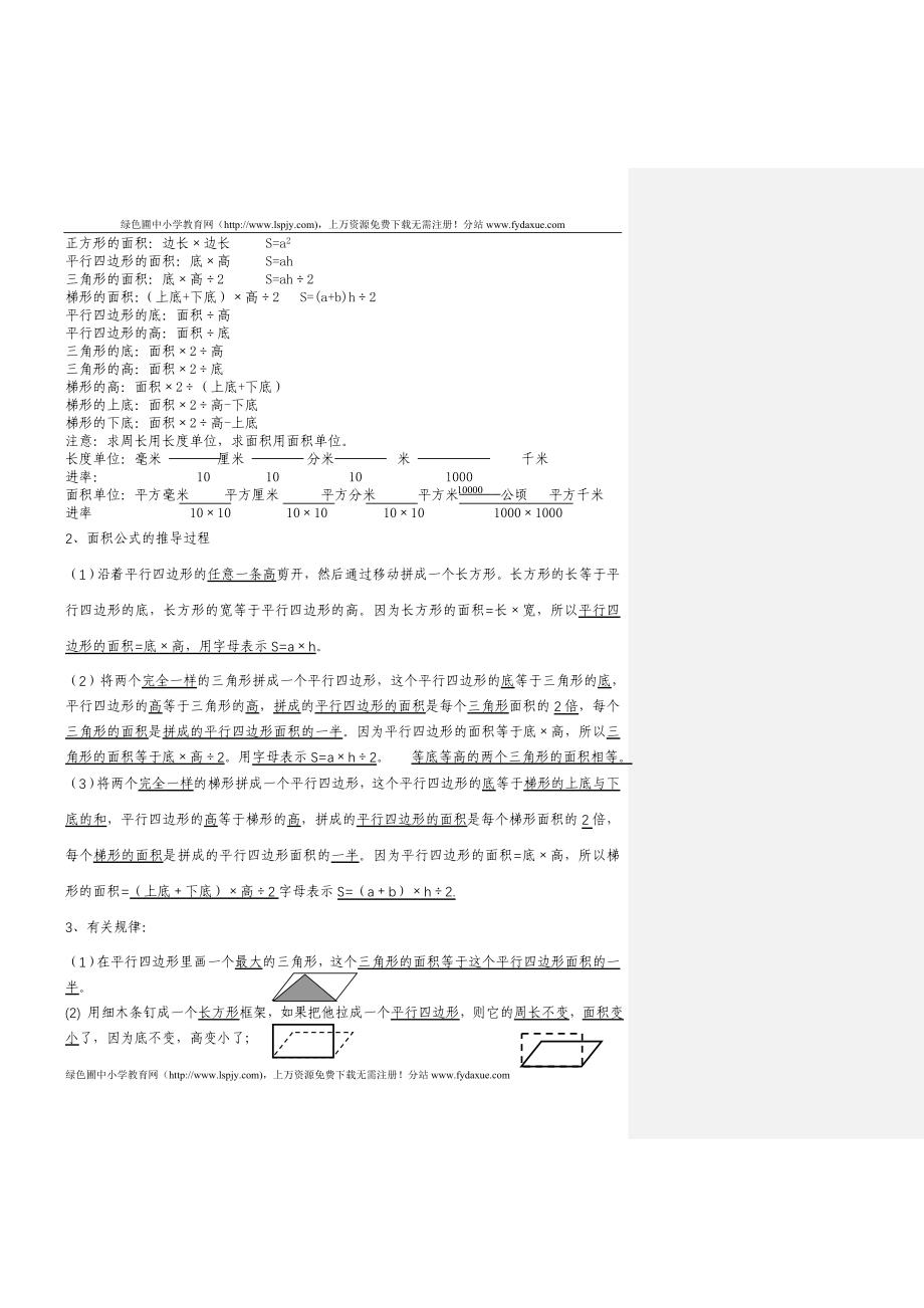 人教版小学五年级上册数学总复习分类讲解题_第2页