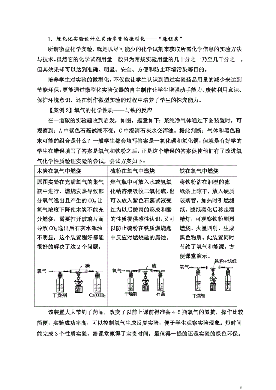 中学化学实验绿色化之培养学生创新能力图_第3页